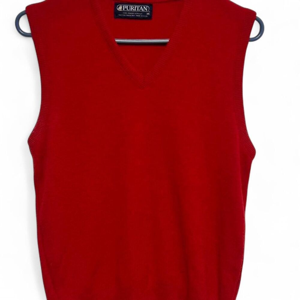 Puritan Men's Red Gilet